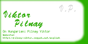 viktor pilnay business card